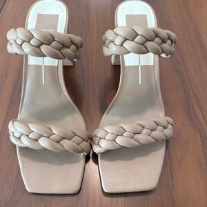 Dolce Vita Women's Beige Braided Heels